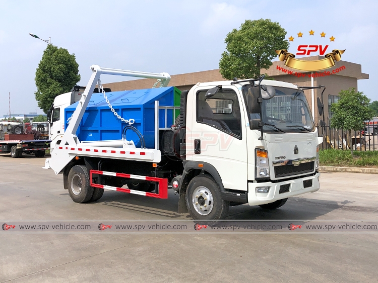 Swing Arm Garbage Truck Sinotruk HOWO - RF